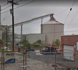 Silo fire in Reading Pennsylvania
