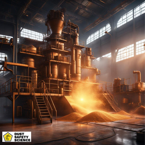 Combustible Dust explosion and dust piles inside a Manufacturing Facility