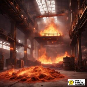 Combustible Dust Fire and Hazard in Manufacturing Facility