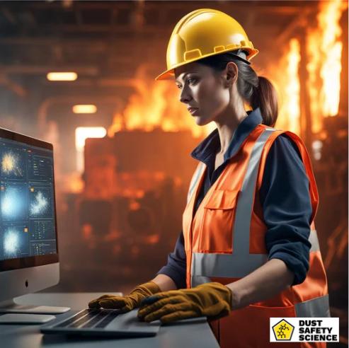 A Woman monitoring of Combustible Dust Explosion Risk Assessment Software