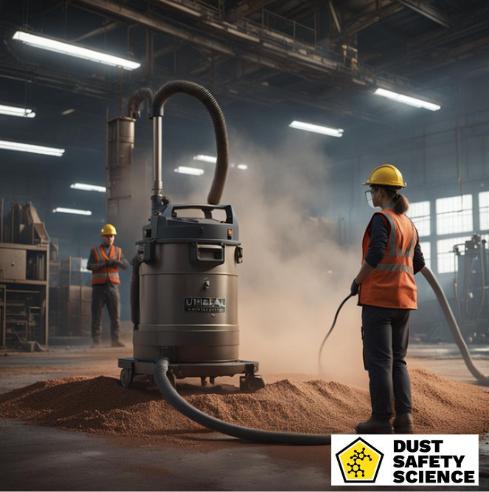 Safety Consultants Testing a Combustible Dust Vacuum Process for Cleaning