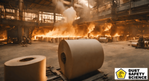 Combustible Dust Fire and Hazard in Pulp and Paper Manufacturing Facility