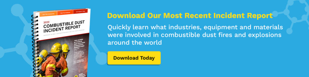 Download the FREE, Combustible Dust Incident Report