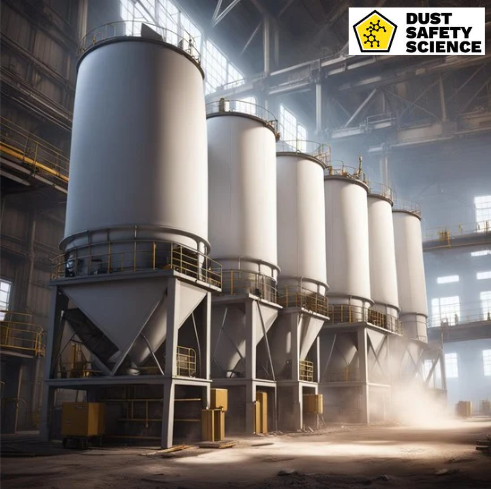 Dust Collectors and Dust Cloud inside a Manufacturing Facility