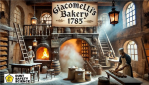 Bakers inside the Giacomelli's Bakery, before the Flour Dust Explosion, in the Year 1785